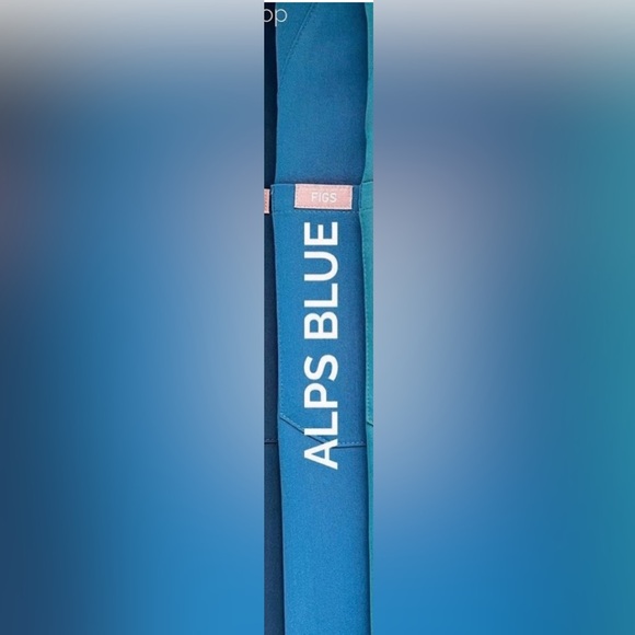 💙💚FIGS Livingston™ Basic Scrub Pants XXL Limited edition color-Alps Blue EUC - Picture 2 of 11